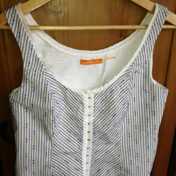 INTUITIONS Cotton Tank, Crochet Edging, Size S - Picture 4 of 7